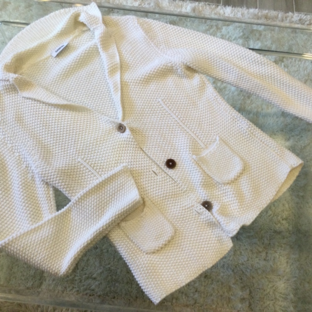 Three Button Blazer Jacket 100% Cotton Classic Wh… - image 2